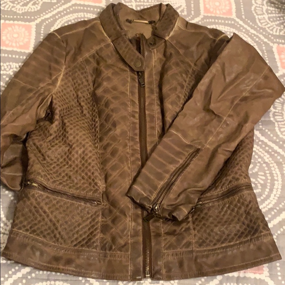 Vegan leather jacket